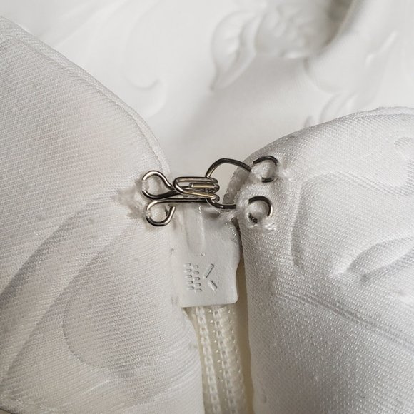 White Flared Waist Dress for Girls - Picture 15 of 15